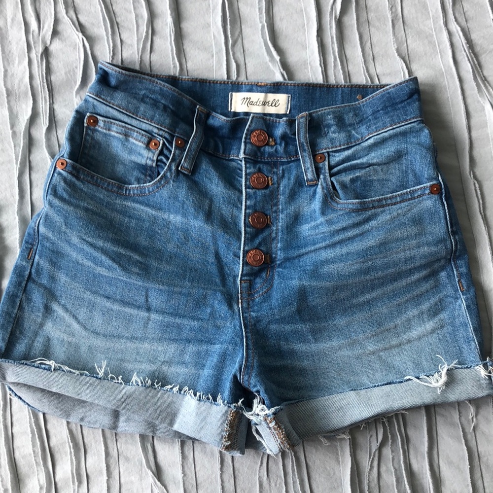 Madewell High-rise denim shorts